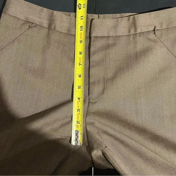 Barry Bricken bbzipper Bacall Trousers Pants Brown Wool Women's Size 8 Career - Picture 9 of 10